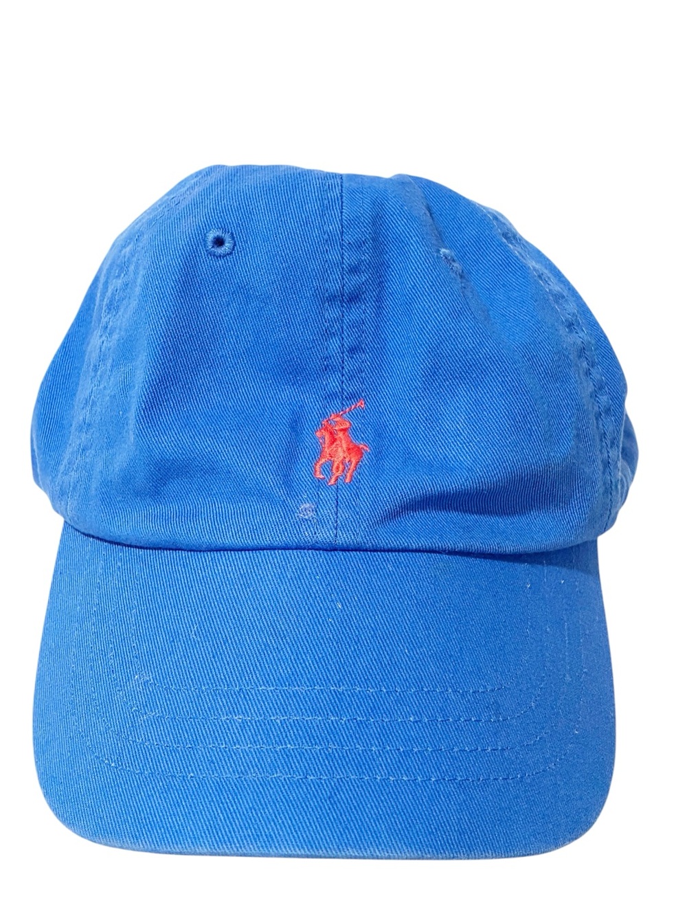 POLO RALPH LAUREN BLUE CAP RED EMBROIDERED LOGO ONE SIZE